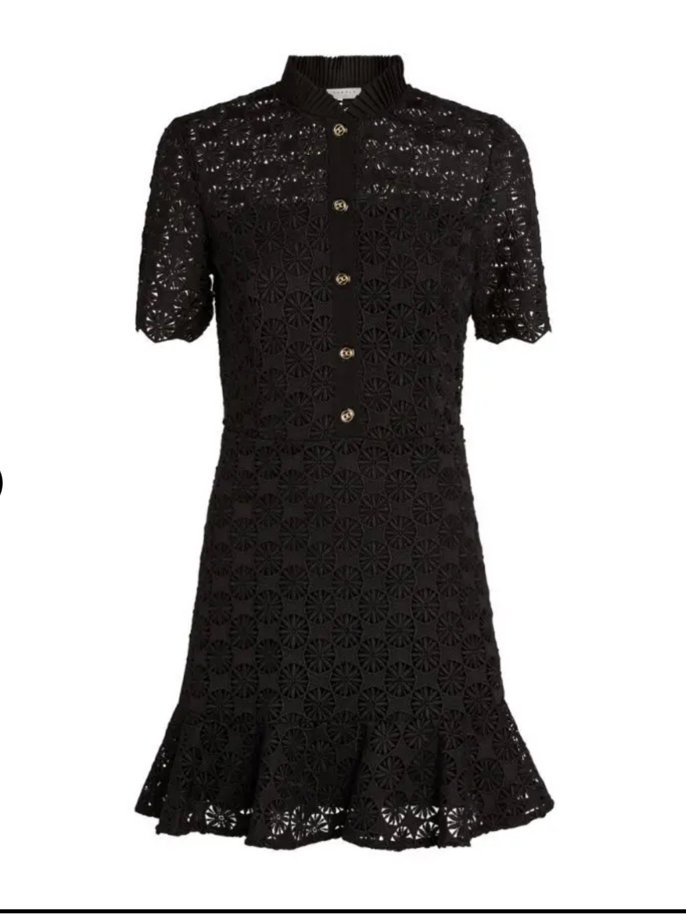 Sandro Black Lace Dress